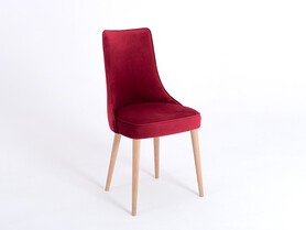 Krzesło KIKO- soczysta żurawina(rv61), naturalny