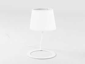 Lampa stołowa SHADE TABLE - klosz biały, biały