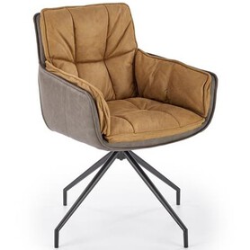 Krzesło K523 Czarny/Brązowy