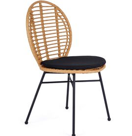 Krzesło K-472 57x48x90 Naturalny/Czarny