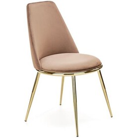 Krzesło K460 Złoty/Beżowy