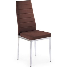 Krzesło K70C New Chrom/Brązowy