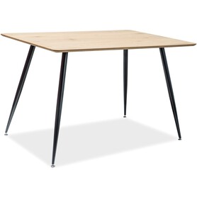 Stół REMUS 120x80 Czarny/Dąb