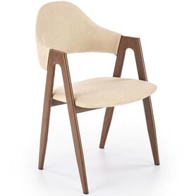Krzesło K344 Orzech/Beżowy