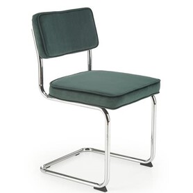 Krzesło K510 Srebrny/Ciemny Zielony