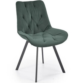 Krzesło K519 Czarny/Ciemny Zielony