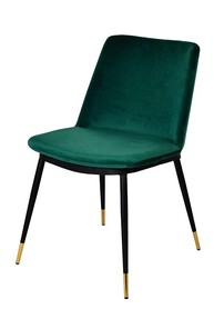 Krzesło DIEGO zielone - welur