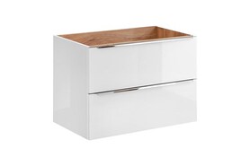 CAPRI BIAŁE 821B szafka p/um 2S/ White cabinet under washbasin 2DW 80cm CU-COC-834012  FSC MIX Credit