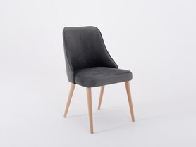 Krzesło SPRING- szary bez(rv96), naturalny