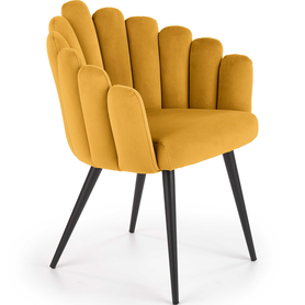 K410 krzesło musztardowy velvet