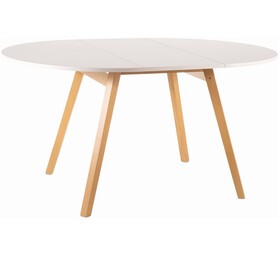 Stół Rozkładany OPERA (102-144)x102 Dąb/Biały