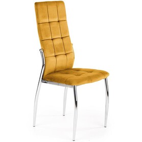 Krzesło K416 Chromowany/Musztardowy