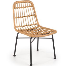 K401 krzesło czarny / naturalny
