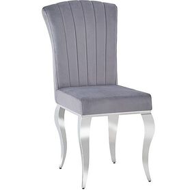 Krzesło Prince Velvet Chrom/Szary TAP.195
