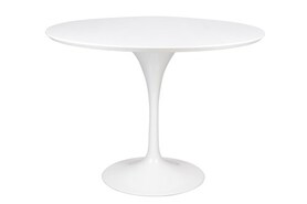 Stół TULIP PREMIUM 100 biały  - MDF, metal