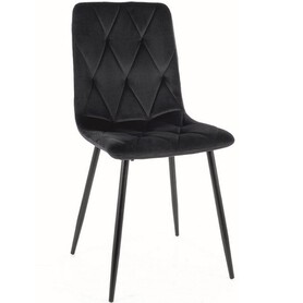 Krzesło TOM Velvet Czarny/Czarny