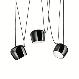 Lampa wisząca EYE 3 czarna - LED, aluminium
