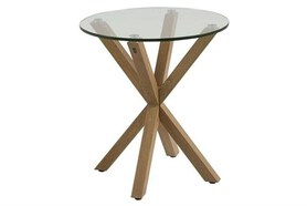 ACTONA stolik kawowy HEAVEN dąb - szkło, drewno dębowe