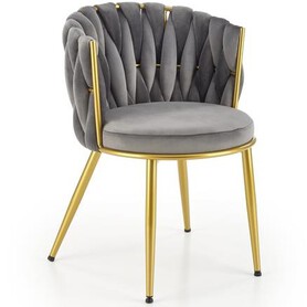 Krzesło K517 Złoty/Popielaty