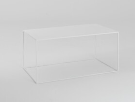 Stół kawowy TENSIO METAL 100x60 - biały