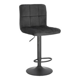 Krzesło Barowe Regulowane Dafne Vic 38x40x87 Czarny