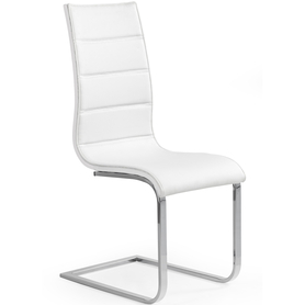 K104 krzesło biały/biały ekoskóra