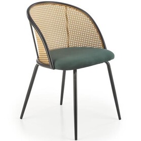 Krzesło K508 Czarny/Ciemny Zielony