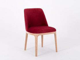 Krzesło LULU- soczysta żurawina(rv61), naturalny
