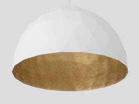 Lampa wisząca LEONARD L – złoto-biały