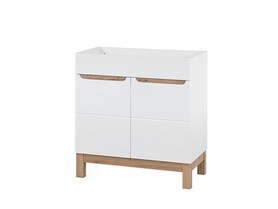 BALI BIAŁE 821 szafka p/um 2D/ White cabinet under washbasin 2D 80cm CU-COC-834012 FSC MIX 70%