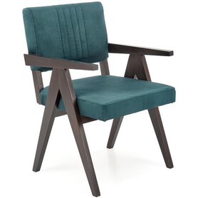 Krzesło MEMORY Heban/Ciemny Zielony