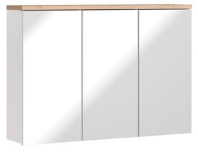 BALI BIAŁE 845 szafka z lustrem 3D/ White mirror cabinet 3D 100cm CU-COC-834012  FSC MIX 70%