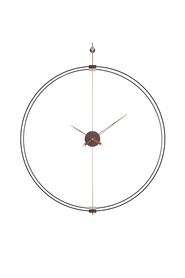 Zegar Ścienny Doble Ring 14x60x80 Czarny/Brązowy