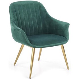 Fotel Wypoczynkowy Elegance 2 60x72x79 Zielony/Złoty