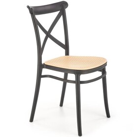 Krzesło K512 Czarny/Brązowy