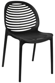 Krzesło SUNNY czarne - polipropylen - poliwęg