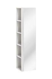 TWIST BIAŁY 802 szafka wysoka z lustrem 1D/ White high cabinet with mirror 1D 35cm CU-COC-834012  FSC MIX 70%