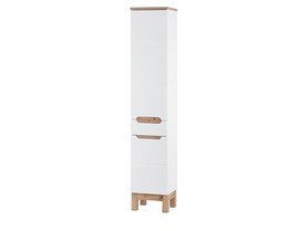 BALI BIAŁE 800 szafka wysoka 2D1S/ White high cabinet CU-COC-834012  FSC MIX 70%