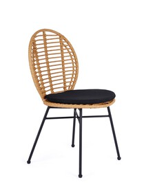 Krzesło K-472 57x48x90 Naturalny/Czarny