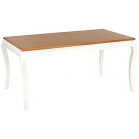 Stół Rozkładany Windsor 90x160 Ciemny Dąb/Biały