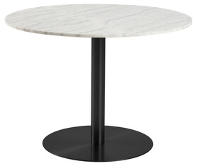 Stół okrągły Corby marmur/czarny 105cm