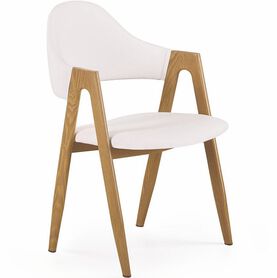 krzesło K247 biały-dąb miodowy