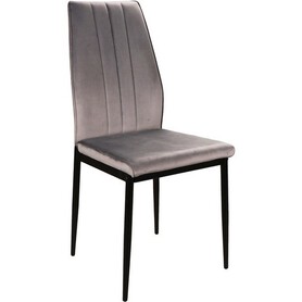 Krzesło ATOM Velvet Czarny/Szary Bluvel14