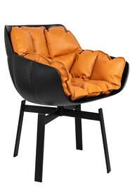 Krzesło Obrotowe Shiba 60x62x82 Czarny/Brązowy