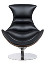Fotel z Podnóżkiem Hommer 84x73x115 Czarny/Brązowy (5)