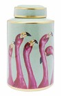Słoik Dekoracyjny Flamingos 18x18x29 Różowy (1)
