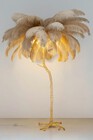 Lampa Podłogowa Tiffany 110x110x165 Złoty/Beżowy (7)
